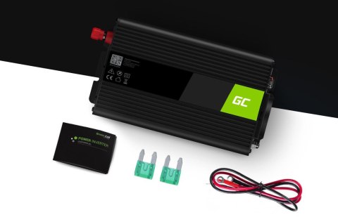 ZESTAW PRZETWORNICA Green Cell 12V / 230V 300W/600W CZYSTY SINUS + AKUMULATOR AGM 12V 45Ah GREEN CELL