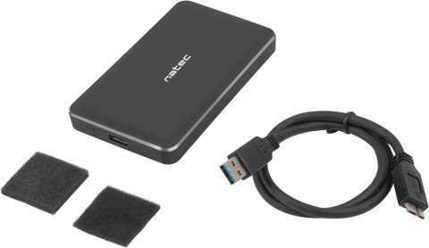 Zewnętrzna obudowa dysku Natec Oyster Pro Slim SATA 2.5cala USB 3.0 Czarny NATEC