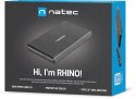 Zewnętrzna obudowa dysku Natec Rhino SATA 2.5cala USB 2.0 Slim czarny NATEC