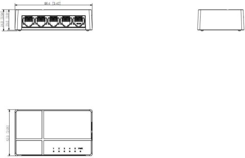 SWITCH DAHUA PFS3005-5ET-L-V2 DAHUA