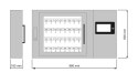 Elektroniczny depozytor kluczy ROGER RKD32-16 (16 slotów) z panelem sterującym 7" ROGER