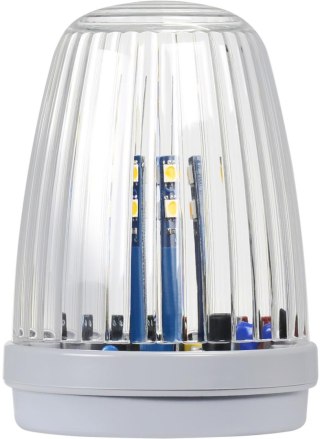 Lampa LED Proxima KOGUT BIAŁA z anteną 433.92 MHz (12-24V AC/DC lub 230V AC) świeci na żółto PROXIMA