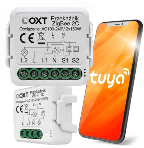 Moduł OXT mini 2 obwody ZigBee Tuya OXT