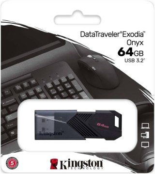 Pendrive Kingston Data Traveler Exodia Onyx 64GB USB3.2 Gen1 KINGSTON