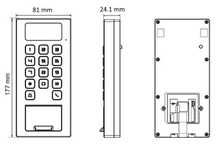 TERMINAL KONTROLI DOSTĘPU HIKVISION DS-K1T502DBWX-C HIKVISION