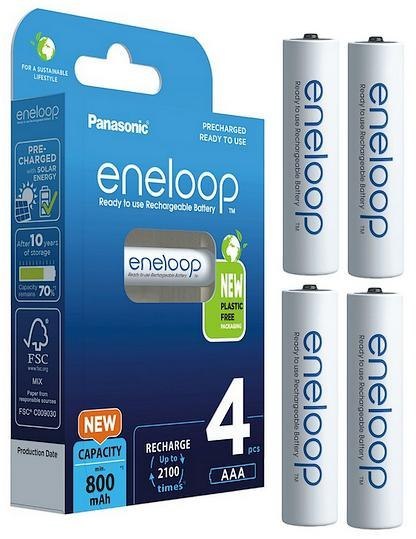 Akumulatorki R03 / AAA Panasonic Eneloop 800mAh BK-4MCDE/4BE (blister 4 szt.) PANASONIC