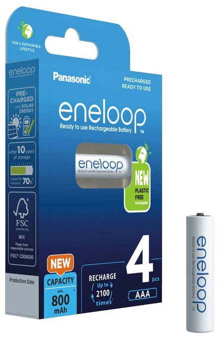 Akumulatorki R03 / AAA Panasonic Eneloop 800mAh BK-4MCDE/4BE (blister 4 szt.) PANASONIC