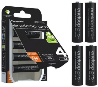 Akumulatorki R6 / AA Panasonic Eneloop PRO 2500mAh Ni-MH BK-3HCDE/4BE (blister 4 szt.) PANASONIC