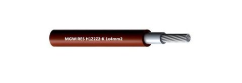 Przewód kabel SOLARNY 4mm2 MG Wires, H1Z2Z2-K CZERWONY 1m MG WIRES