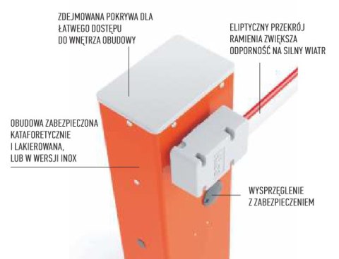 Szlaban NICE WIDE L - zestaw do 7 metrów NICE