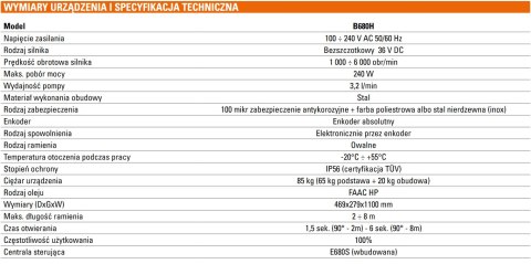 Szlaban kompletny FAAC B680H "L" (8300 mm) FAAC