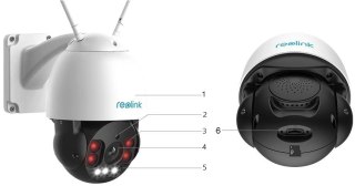 Kamera IP Reolink RLC-523WA 5 Mpx obrotowa zoom Wi-Fi REOLINK