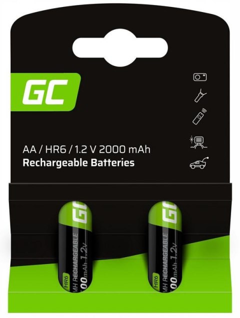 AKUMULATORKI Green Cell 2x AA HR6 2000mAh GR06 GREEN CELL