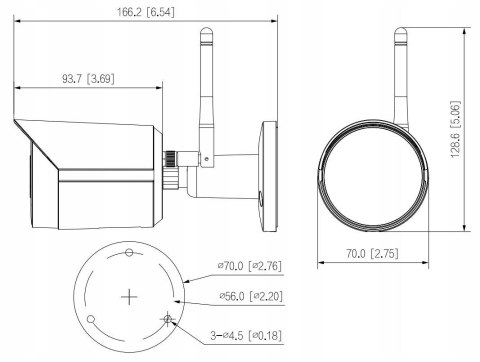 KAMERA IP DAHUA IPC-HFW1430DS-SAW-0280B DAHUA