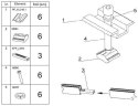 KLEMY ŚRODKOWE KLIK 35 - 40mm, 6 SZTUK CZARNE, CORAB XFS_K002.8 CORAB KONSTRUKCJE