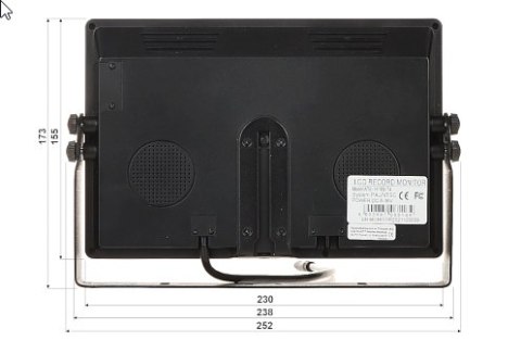 MONITOR SAMOCHODOWY ATE-TFT09-T4 9 " AUTONE INNY