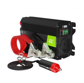 PRZETWORNICA NAPIĘCIA INWERTER Green Cell PRO 12V -> 230V 300W/600W CZYSTA SINUSOIDA INVGC05 GREEN CELL