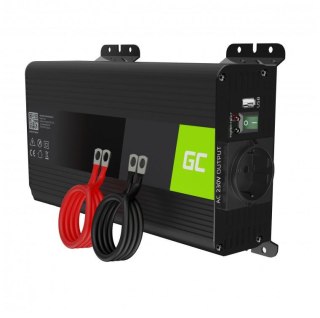 PRZETWORNICA NAPIĘCIA INWERTER Green Cell PRO 12V -> 230V 500W/1000W CZYSTA SINUSOIDA INVGC16 GREEN CELL