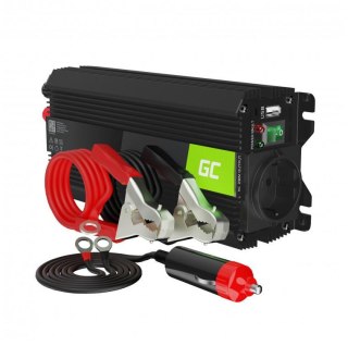 PRZETWORNICA NAPIĘCIA INWERTER Green Cell PRO 24V -> 230V 500W/1000W MODYFIKOWANA SINUSOIDA INVGC04 GREEN CELL