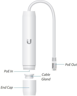 UBIQUITI Instant PoE Outdoor Adapter 48V 802.3af GIGABIT (INS-3AF-O-G) UBIQUITI