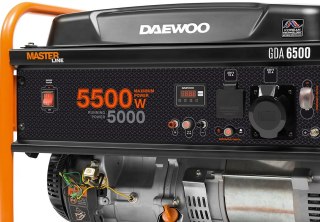 AGREGAT PRĄDOTWÓRCZY DAEWOO GDA 6500E 5.5kW DAEWOO POWER PRODUCTS