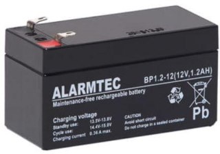 Akumulator AGM ALARMTEC serii BP 12V 1,2Ah ALARMTEC