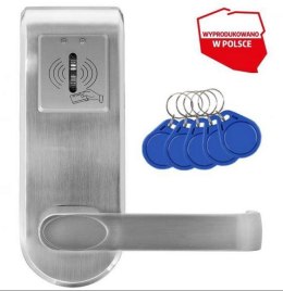 KLAMKA EURA ELH-62B9 SILVER Z CZYTNIKIEM RFID EURA