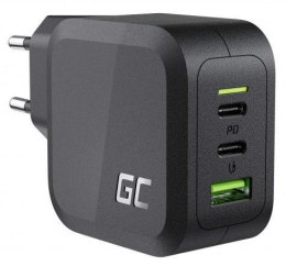 ŁADOWARKA SIECIOWA Green Cell POWERGAN 65W 2xUSB-C 1xUSB-A CHARGC08 GREEN CELL