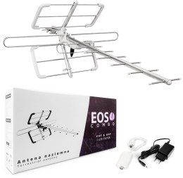 Antena DVB-T/T2 Spacetronik EOS L Combo White (aktywna) SPACETRONIK