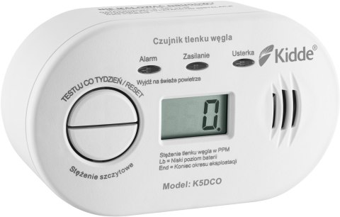 Czujnik czadu z wyświetlaczem Kidde K5DCO KIDDE