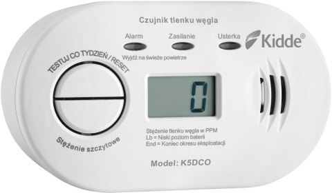 Czujnik czadu z wyświetlaczem Kidde K5DCO KIDDE