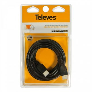 Kabel HDMI 2.0 Televes ref. 494501 1,5m 4K TELEVES