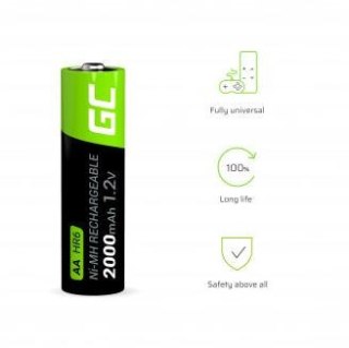 AKUMULATORKI Green Cell 4x AA HR6 2000mAh GR02 GREEN CELL