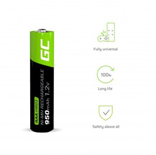 AKUMULATORKI Green Cell 4x AAA HR03 950mAh GR03 GREEN CELL