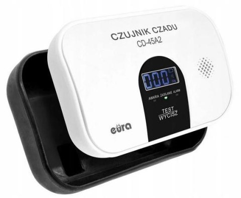 Czujnik czadu EURA CD-45A2 wolnostojący, bateryjny, wyswietlacz LCD EURA