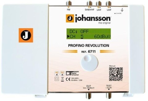 Johansson PROFINO Revolution 6711 Plus - wielozakresowy wzmacniacz (amplifier) do telewizji JOHANSSON