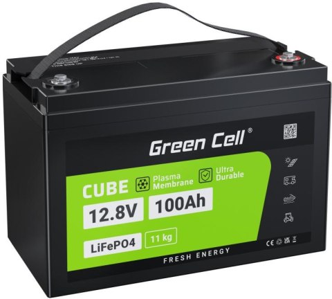 AKUMULATOR LITOWO-ŻELAZOWO-FOSFORANOWY LiFePO4 Green Cell 12V 100Ah GREEN CELL