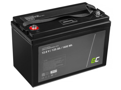 AKUMULATOR LITOWO-ŻELAZOWO-FOSFORANOWY LiFePO4 Green Cell 12V 125Ah GREEN CELL