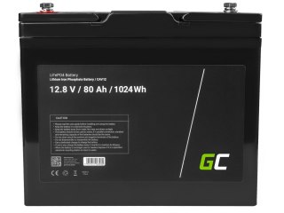 AKUMULATOR LITOWO-ŻELAZOWO-FOSFORANOWY LiFePO4 Green Cell 12V 80Ah GREEN CELL