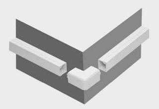 Osprzęt do listew elektroinstalacyjnych, narożnik zewnętrzny BIAŁY NZ 20x14 (1szt.) STASIŃSKI