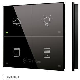 Panel dotykowy TOUCH PANEL 4B czarny z ikonami Grenton GRENTON