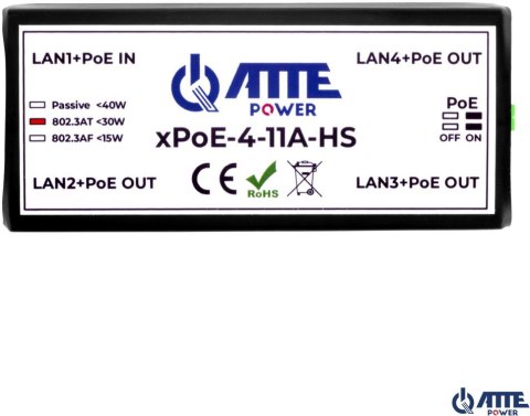 SWITCH 4-PORTOWY POE ATTE xPoE-4-11A-HS ATTE