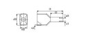 TULEJKA IZOLOWANA PODWÓJNA 2,5mm2 DUID-2x2,5-10NB NIEBIESKI (100szt.) TRYTYT