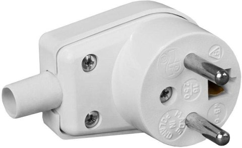 Wtyczka kątowa 220-01 16A 250V IP20 BIAŁA VIPLAST 220-01 VIPLAST