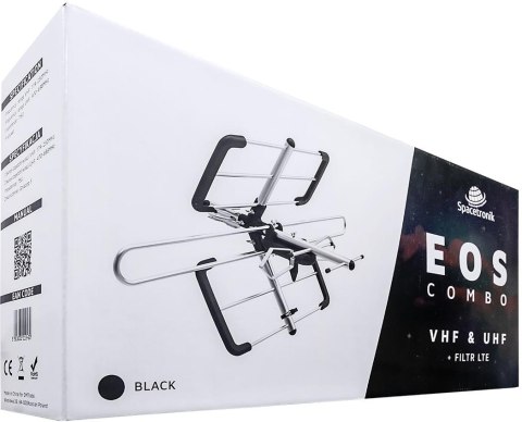 Antena DVB-T/T2 Spacetronik EOS Combo Black (pasywna) SPACETRONIK