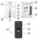 DOMOFON ''EURA'' ADP-51A3 ''DIFESA'' - 1-rodzinny, 2 unifony, interkom, biały EURA