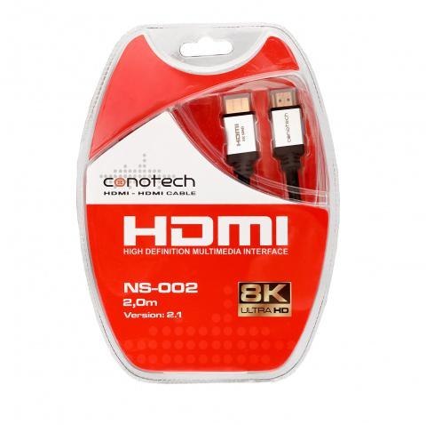 KABEL HDMI Conotech NS-002 ver.2.1 ULTRA HIGH SPEED 8K - 2m CONOTECH