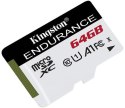 Karta pamięci microSD Kingston High-Endurance UHS-I 64GB 24/7 (rejestratory i monitoring) KINGSTON