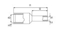 TULEJKA IZOLOWANA 16mm2 DUI-16,0-10NB NIEBIESKI (100szt.) TRYTYT