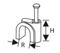 UCHWYT Z GWOŹDZIEM DO PRZEWODÓW OKRĄGŁYCH FLOP-O9 (100szt.) TRYTYT